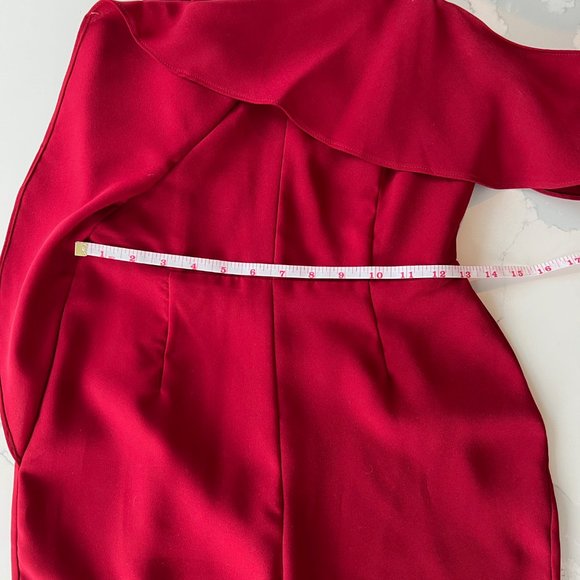 Nordstrom | Adelyn Rae | One Shoulder Sweetheart Long Jumpsuit | Small | Red - Picture 13 of 15